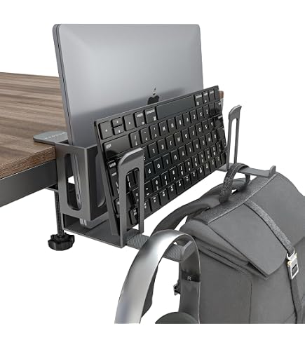 Amazon.com: Josmimic Desk Side Storage, Metal Laptop Holder with